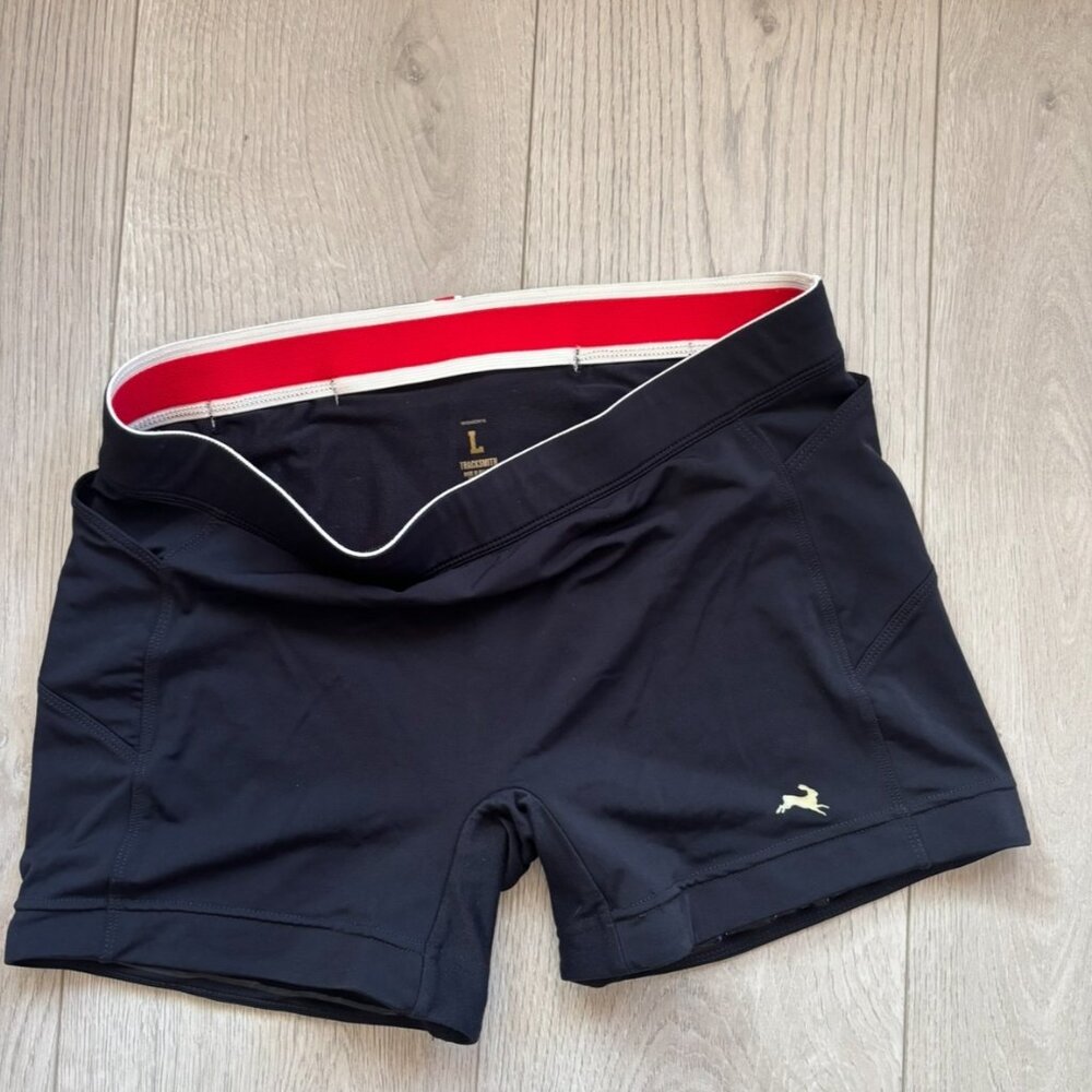 Tracksmith Running Women's Lane Five Shorts Black Sz Large Pockets